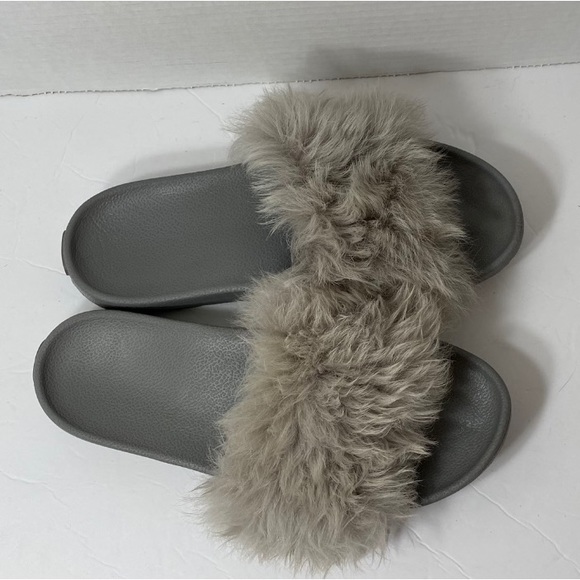 UGG Pre-Owned Women’s Royale Slide Sandals Faux Fur Size 10 “as is” - Picture 5 of 8